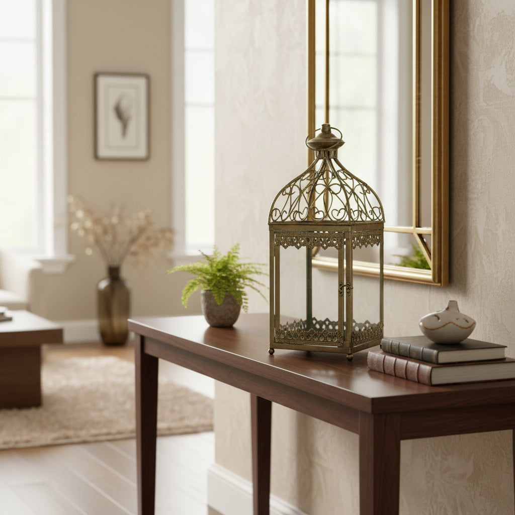 Fanal Rectangular Maxi Plateado CASONA DECO