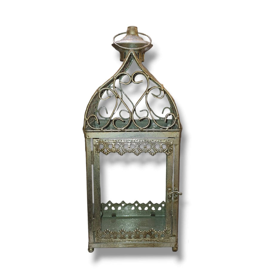 Fanal Rectangular Mini 6J7091 Plateado CASONA DECO