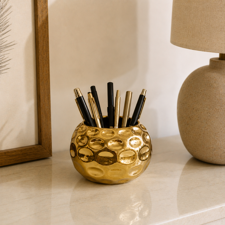 Florero Esfera Dorada S 0630-348 CASONA DECO