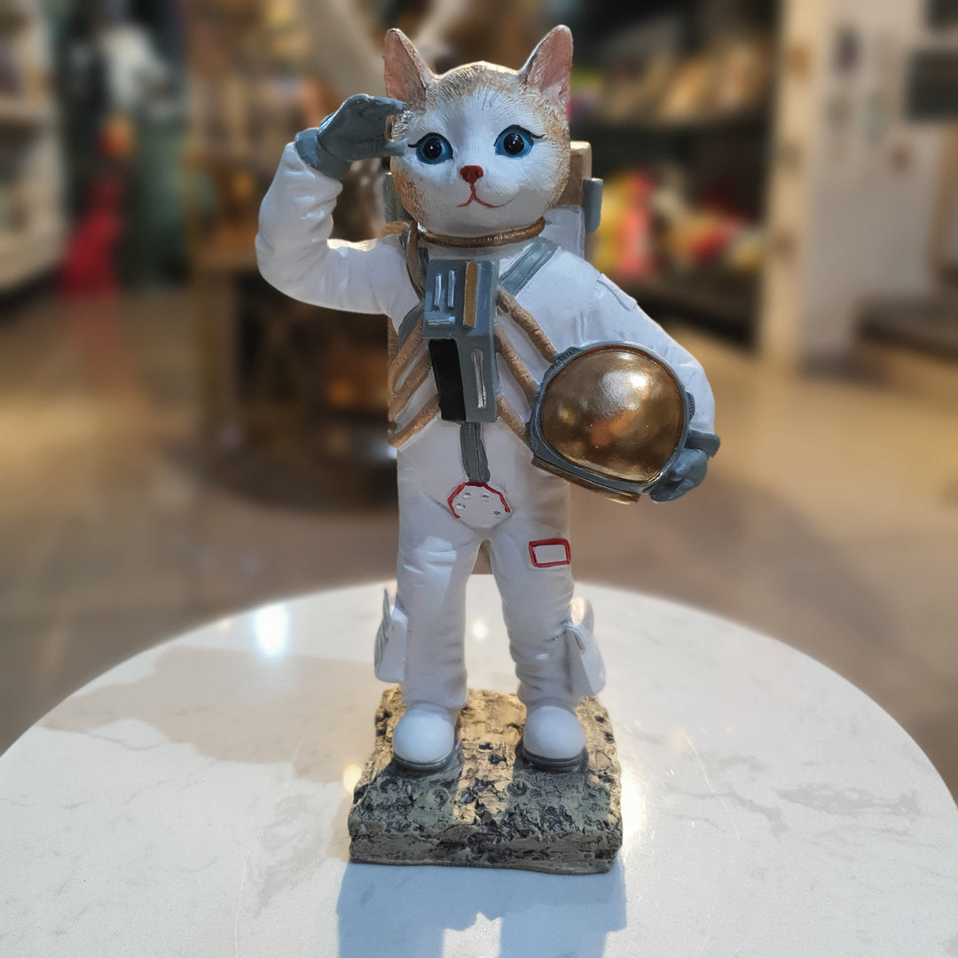 Gato Astronauta Saludando CASONA DECO