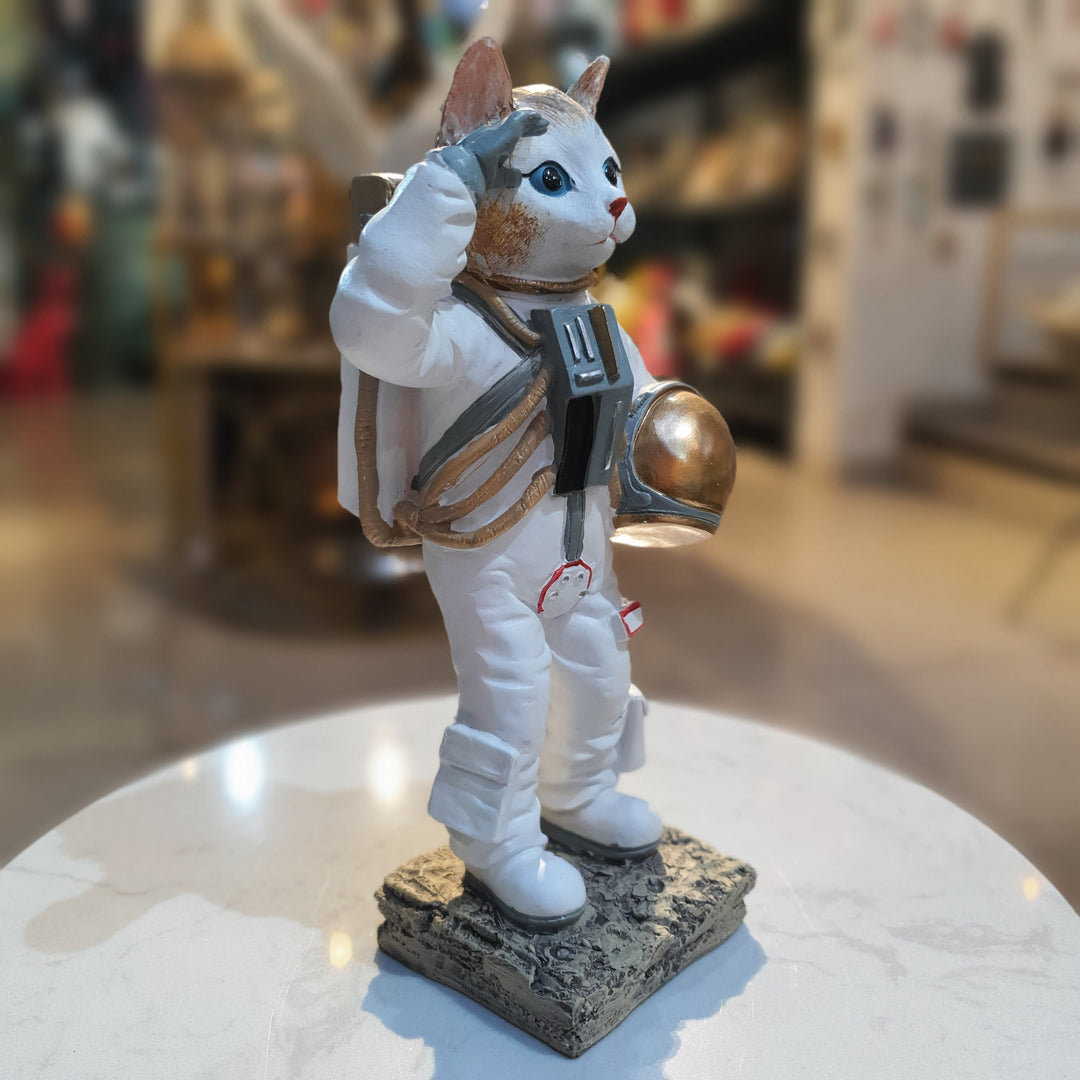 Gato Astronauta Saludando CASONA DECO