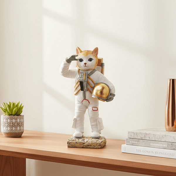 Gato Astronauta Saludando