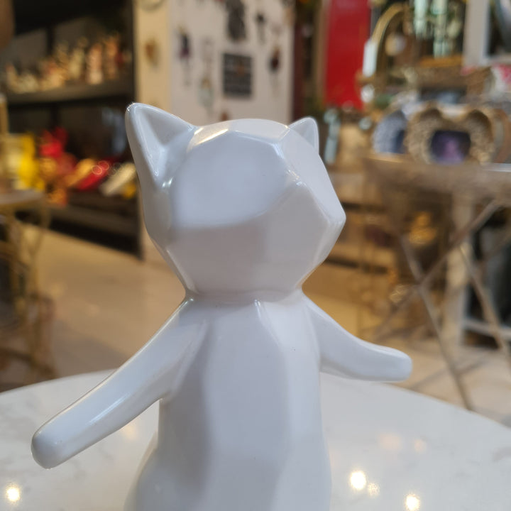 Gato Geo blanco S CASONA DECO