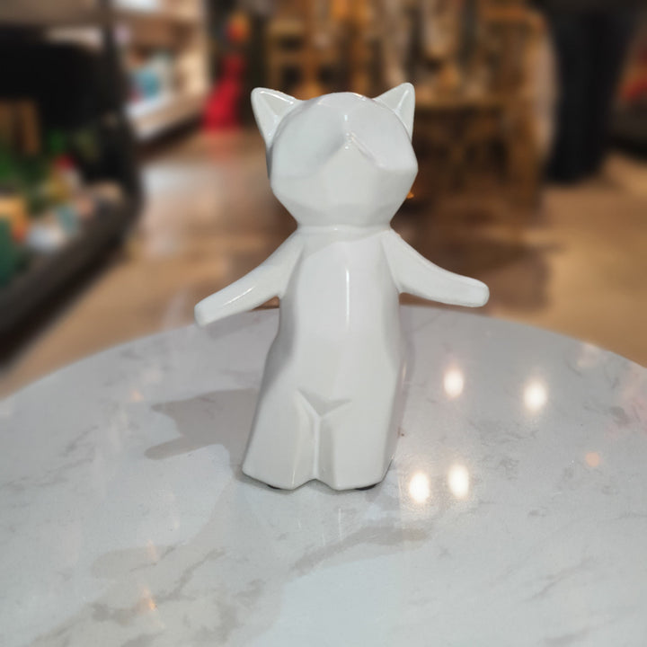 Gato Geo blanco S CASONA DECO