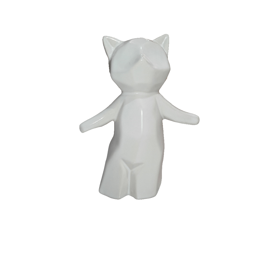 Gato Geo blanco S CASONA DECO