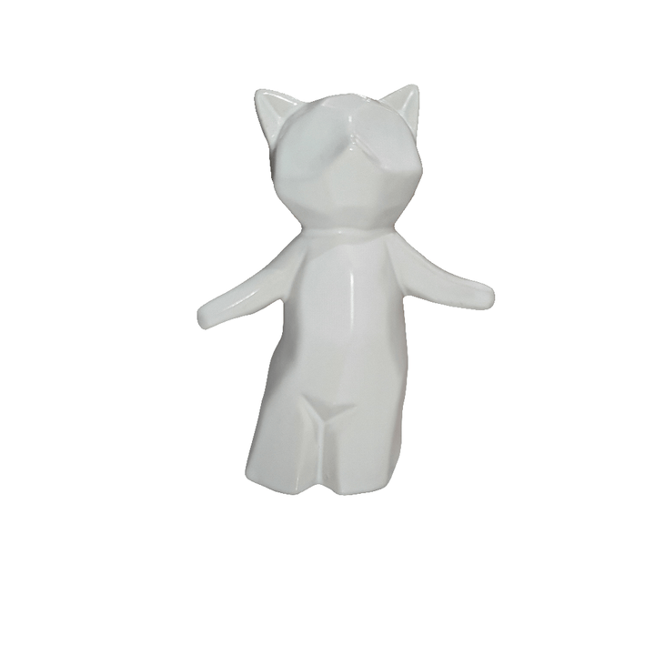Gato Geo blanco S CASONA DECO