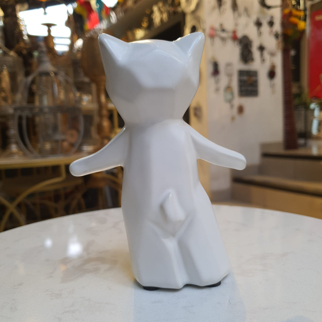 Gato Geo blanco S CASONA DECO