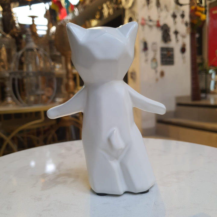 Gato Geo blanco S CASONA DECO