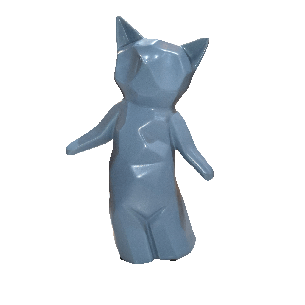 Gato Geo gris L CASONA DECO