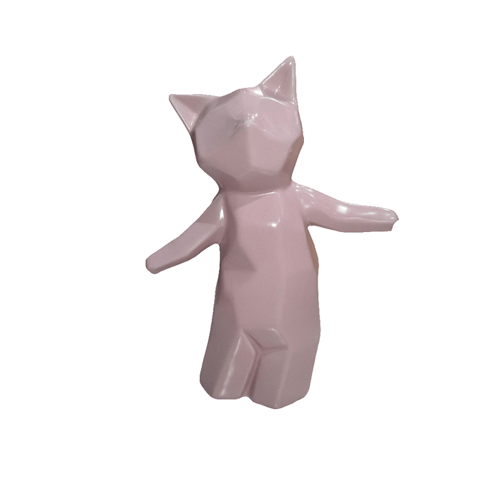 Gato Geo rosa M CASONA DECO