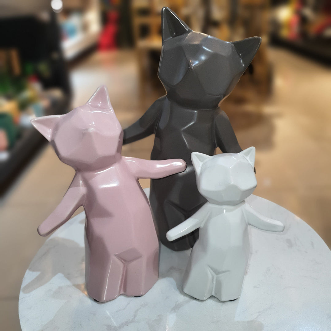Gato Geo rosa M CASONA DECO