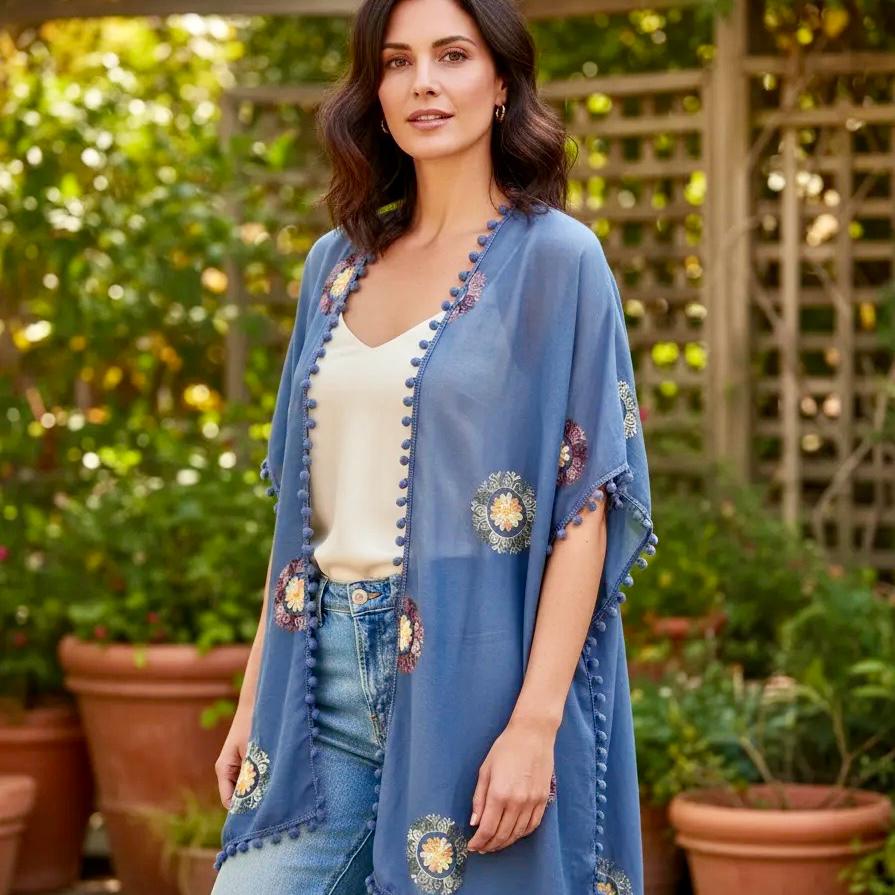 Kimono Serena azul CASONA DECO Kimono