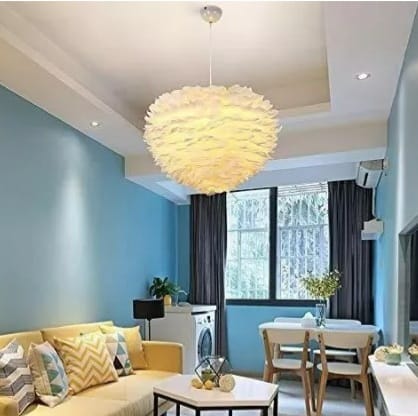 Lampara Plumas Colgante 60cm CASONA DECO LAMPARAS