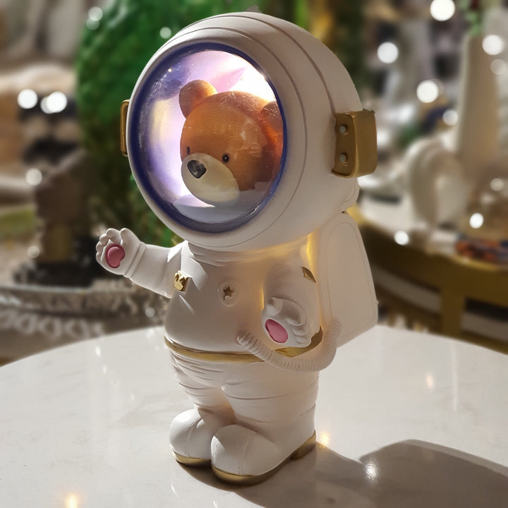 Oso Astronauta con Luz Blanco CASONA DECO LAMPARAS