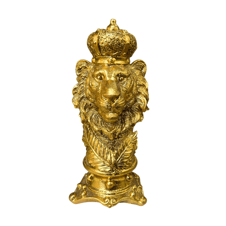 Leon Dorado con Corona CASONA DECO