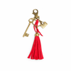 Llavero  roja - llave y bolso