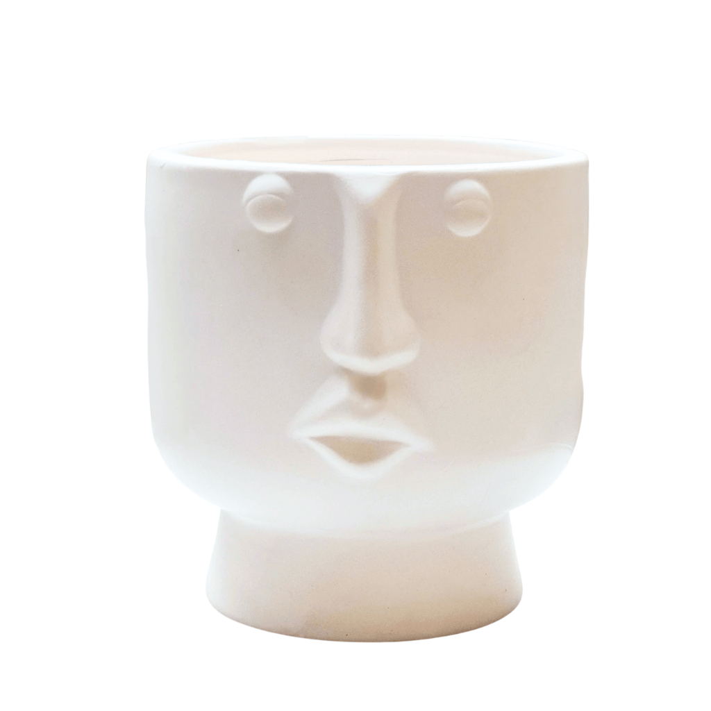 Mini Maceta Cara Blanca 7879-2018 CASONA DECO