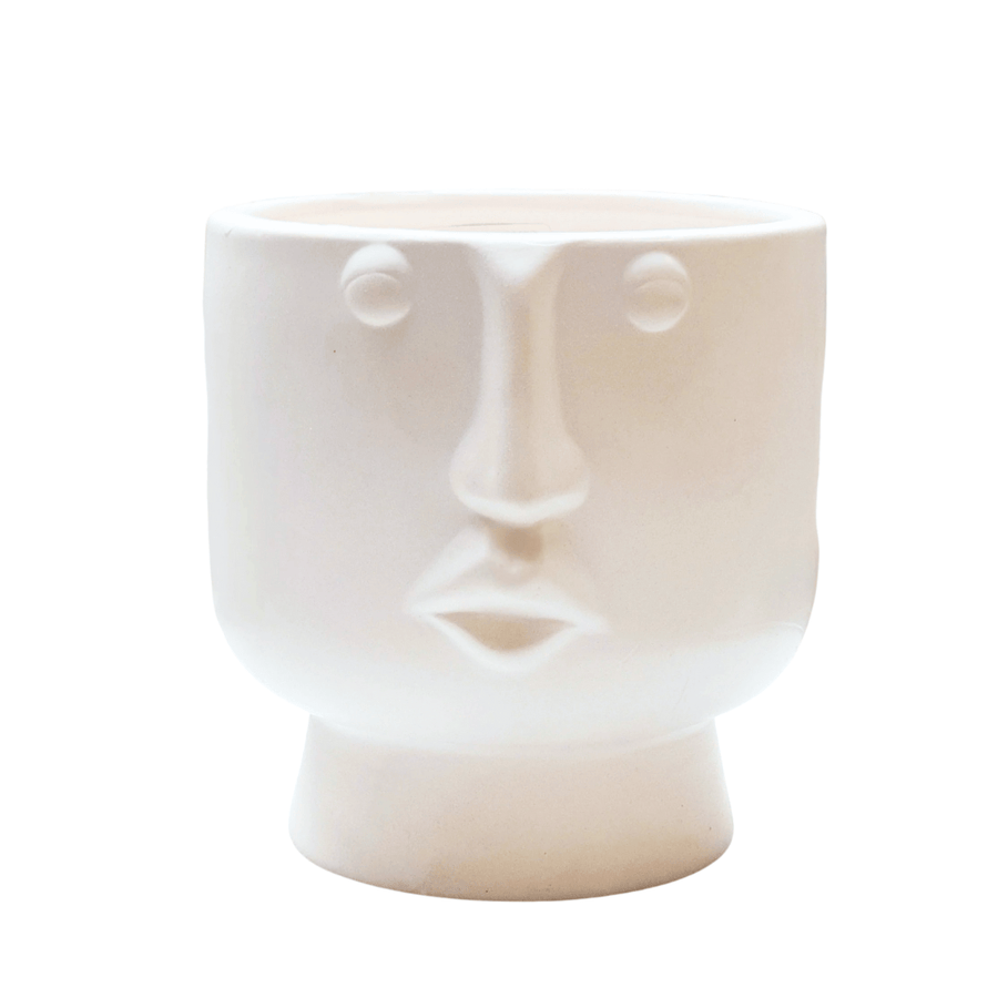 Mini Maceta Cara Blanca 7879-2018 CASONA DECO