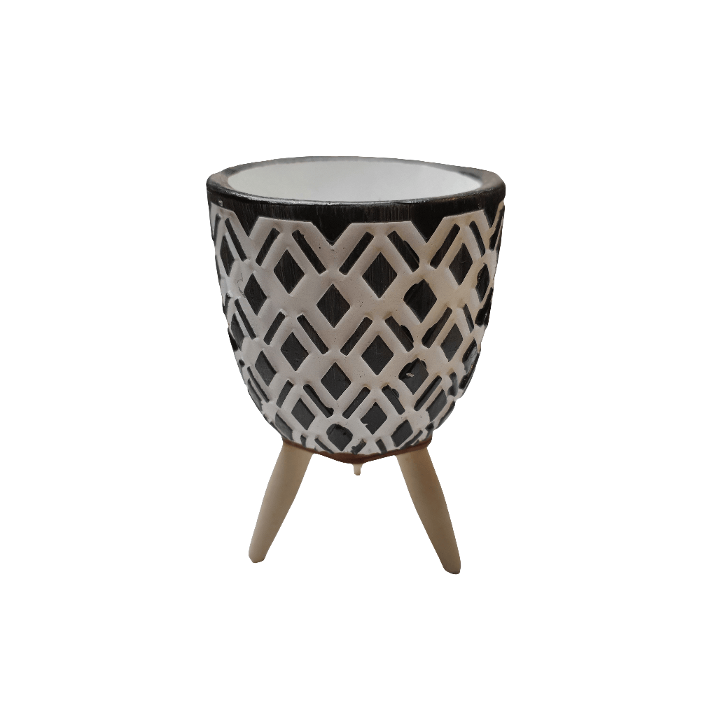 Mini Maceta Negro 1 CASONA DECO