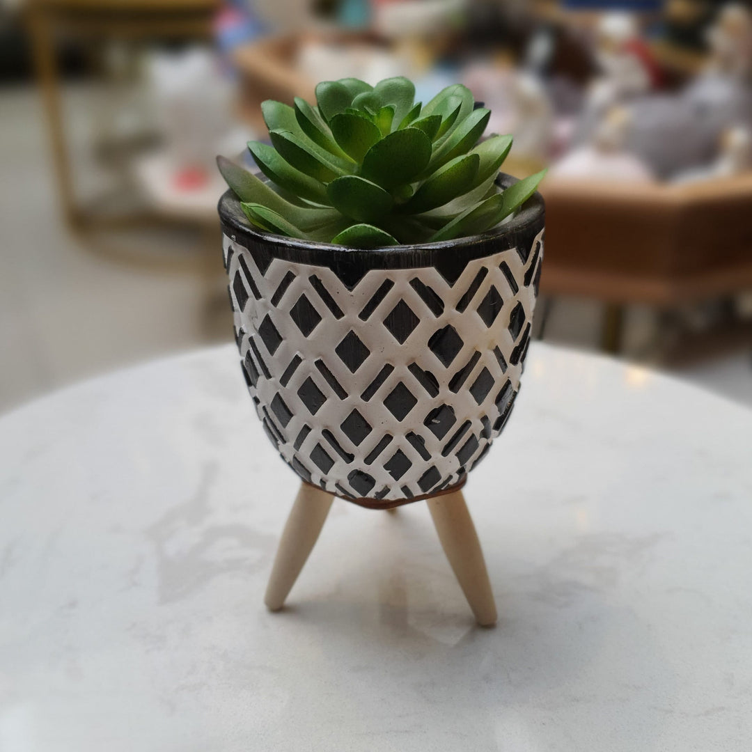 Mini Maceta Negro 1 CASONA DECO