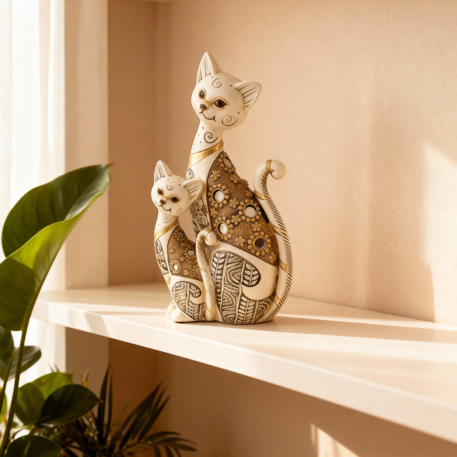 Par de Gatos con diseños CASONA DECO