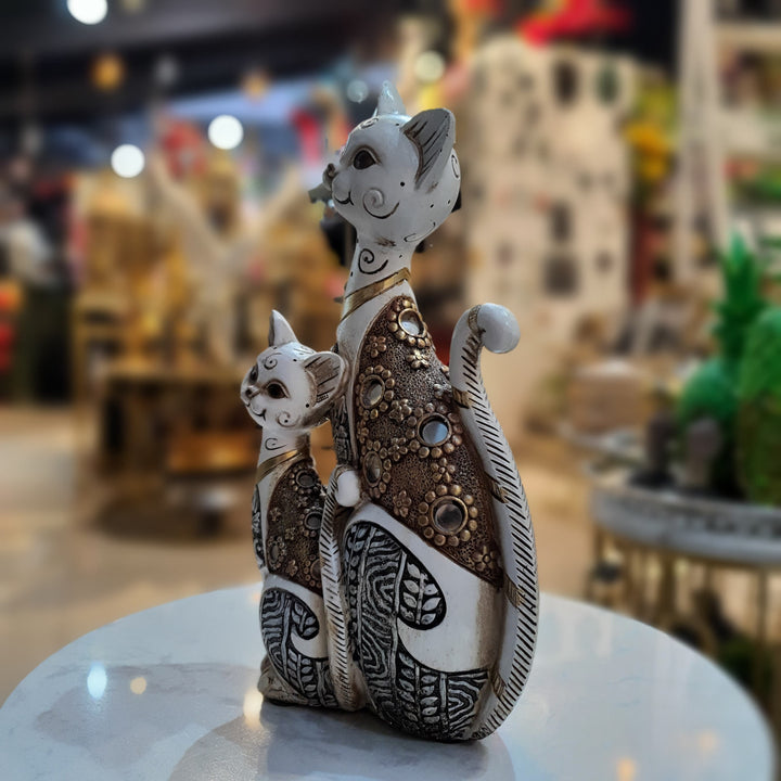 Par de Gatos con diseños CASONA DECO