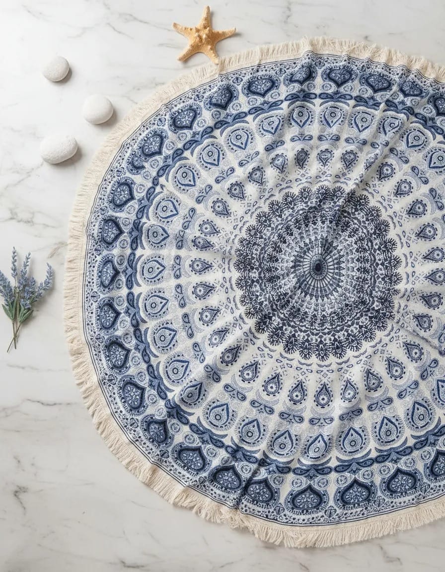 Pareo Redondo blue CASONA DECO Pareo