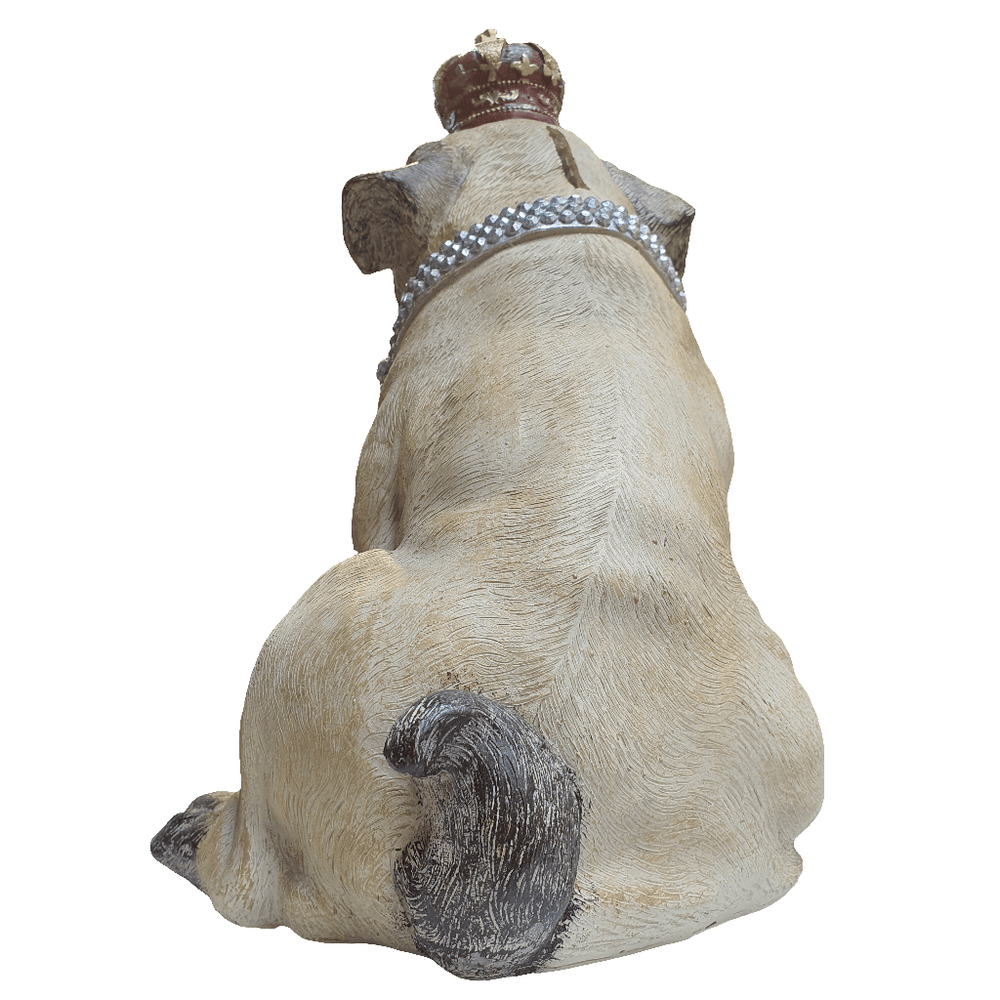 Perro Pug Corona Alcancia CASONA DECO