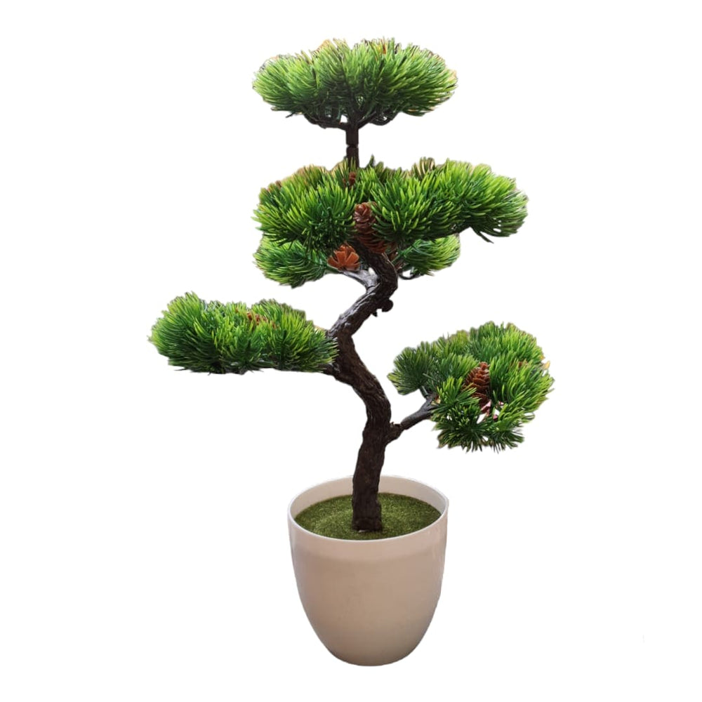 Bonsai Artificial Maceta Blanca CASONA DECO plantas