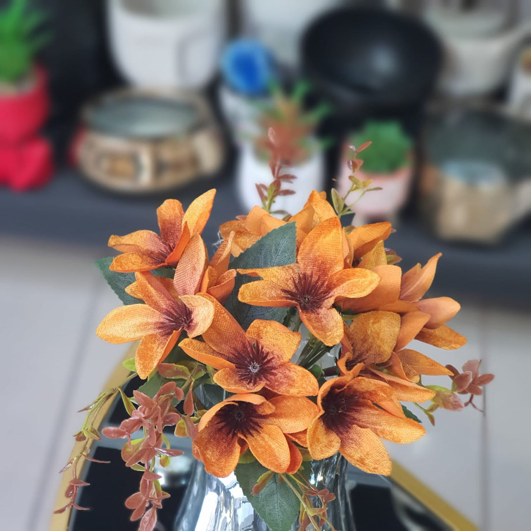 Flor artificial Mostaza 33cm CASONA DECO plantas