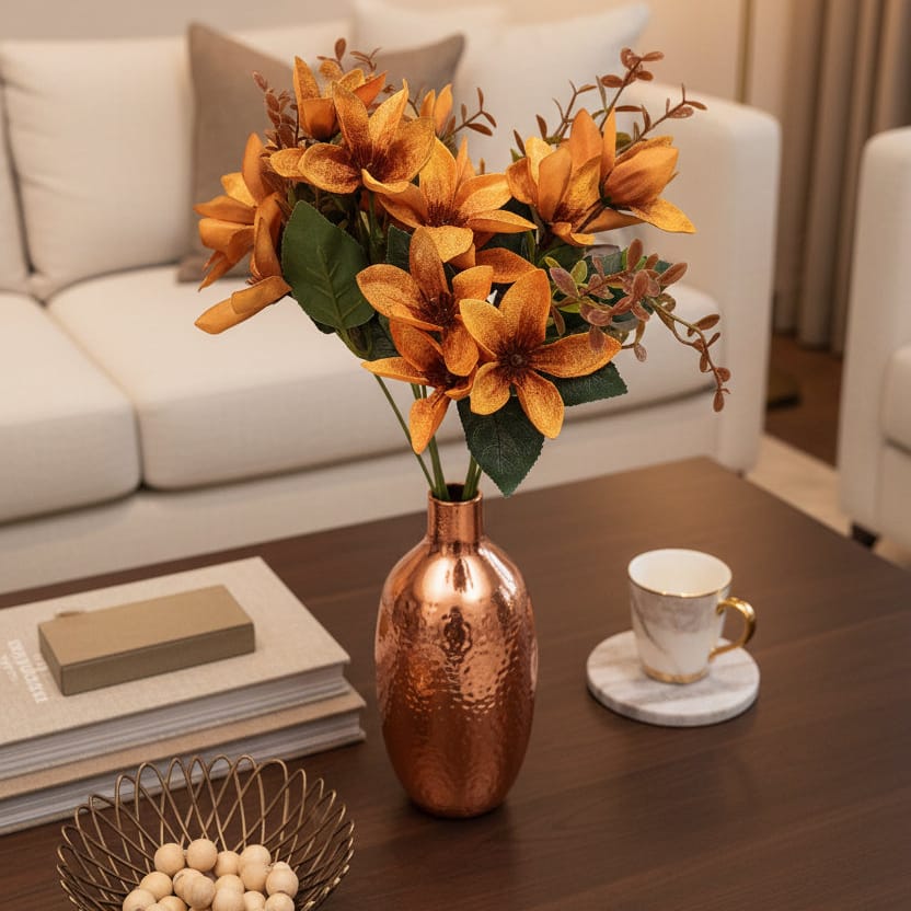 Flor artificial Mostaza 33cm CASONA DECO plantas
