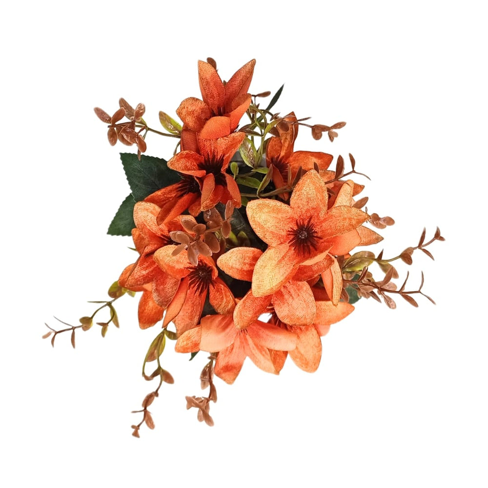 Flor Naranja Artificial 33cm CASONA DECO plantas