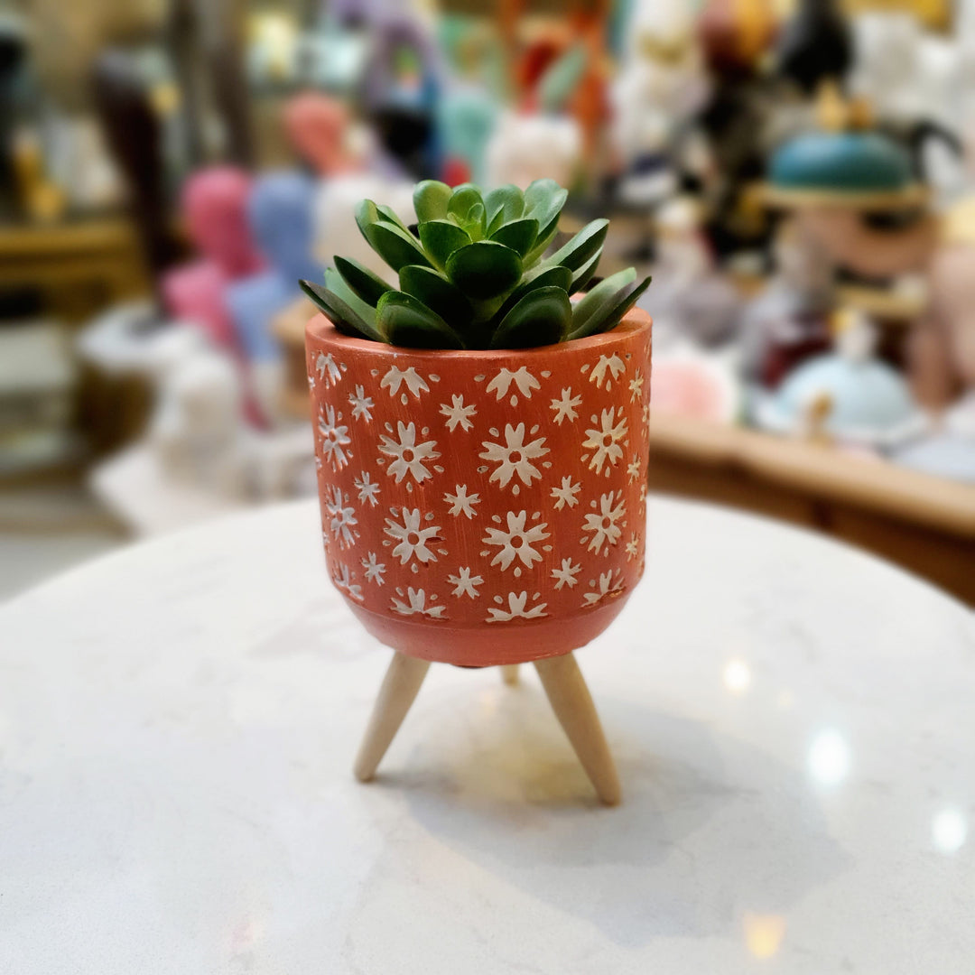 Mini Maceta Naranja CASONA DECO plantas