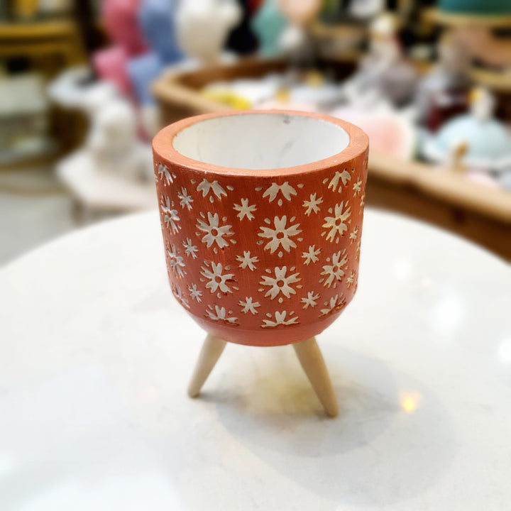 Mini Maceta Naranja CASONA DECO plantas