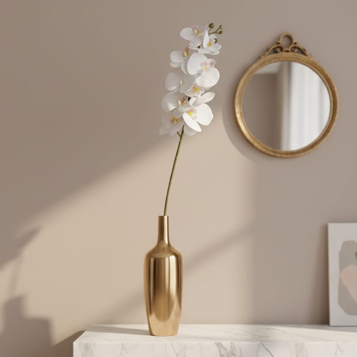 Planta artificial Orquídea blanco CASONA DECO plantas
