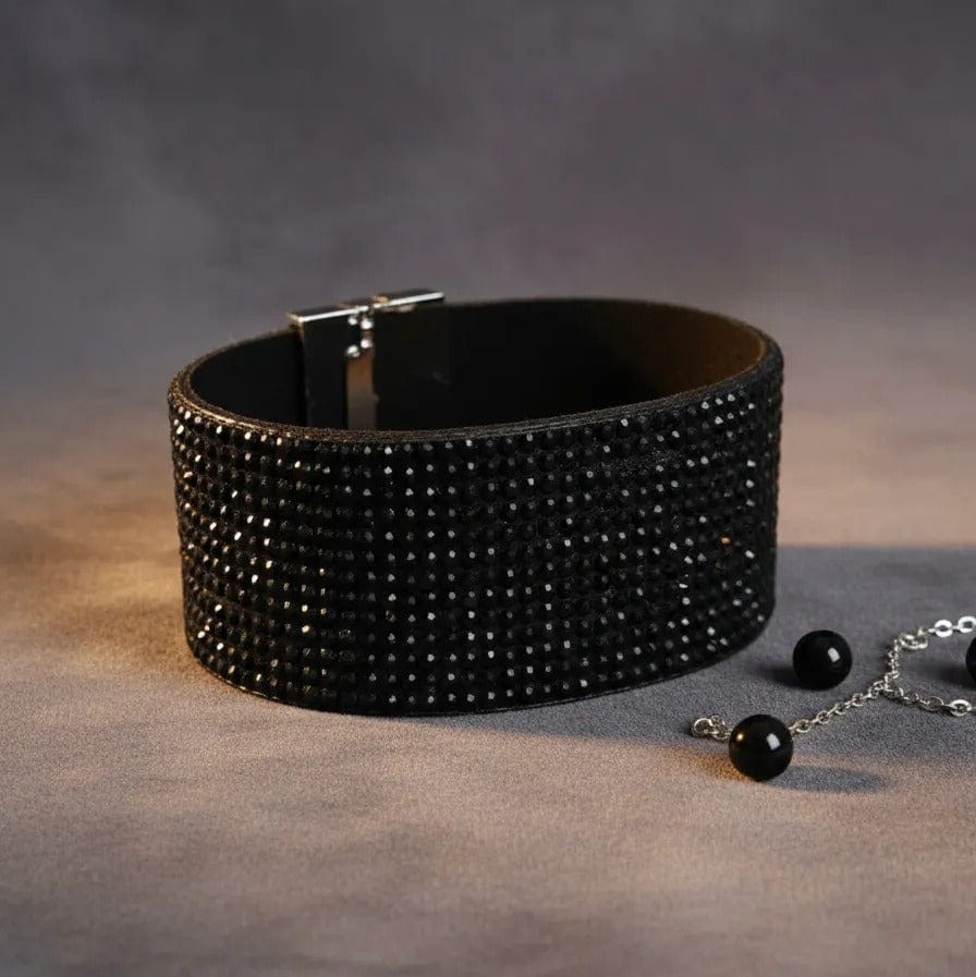 Pulsera brillos negro CASONA DECO Pulsera