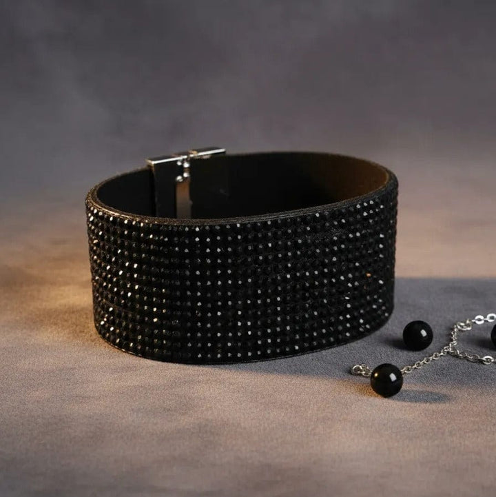 Pulsera brillos negro CASONA DECO Pulsera