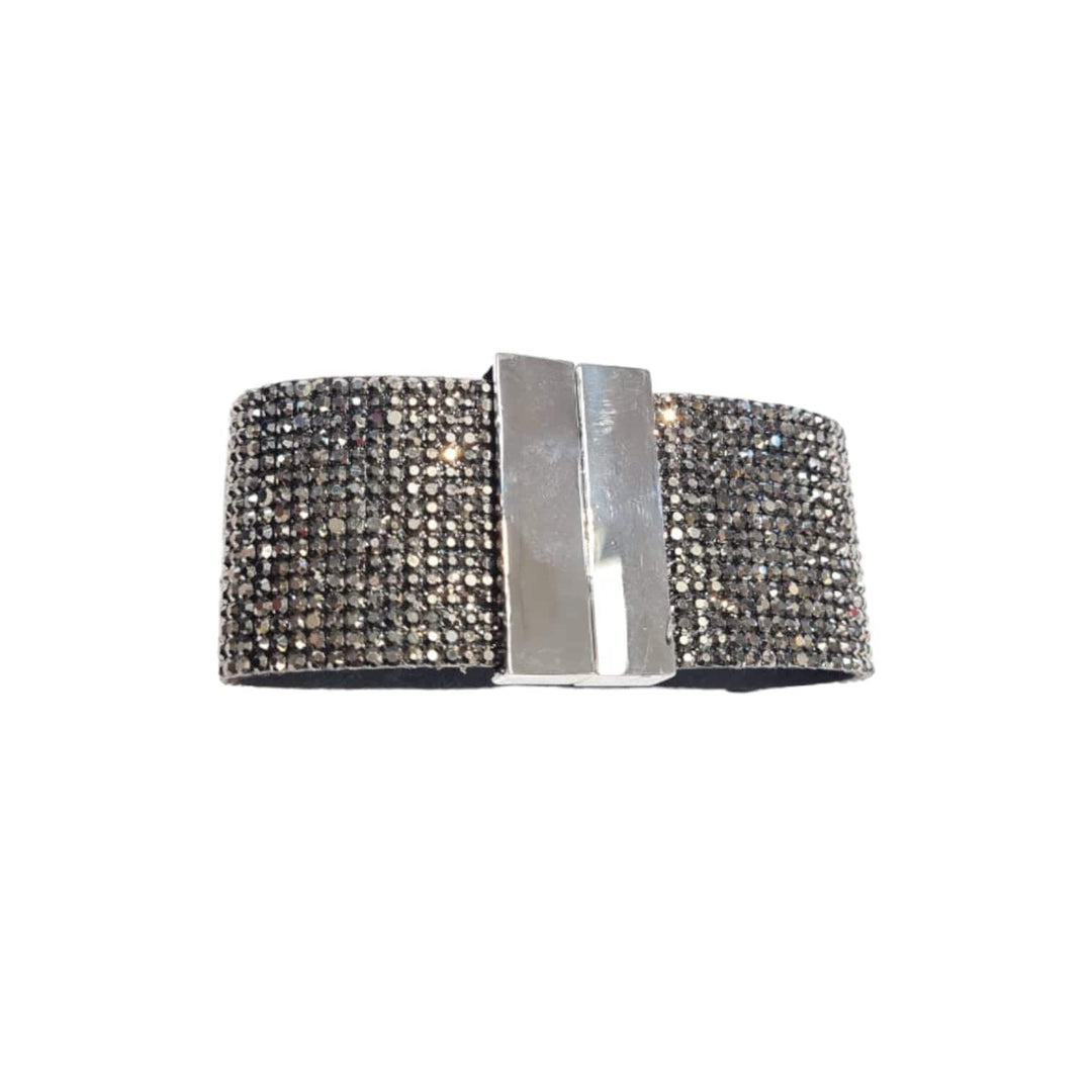 Pulsera brillos negro grafito CASONA DECO Pulsera