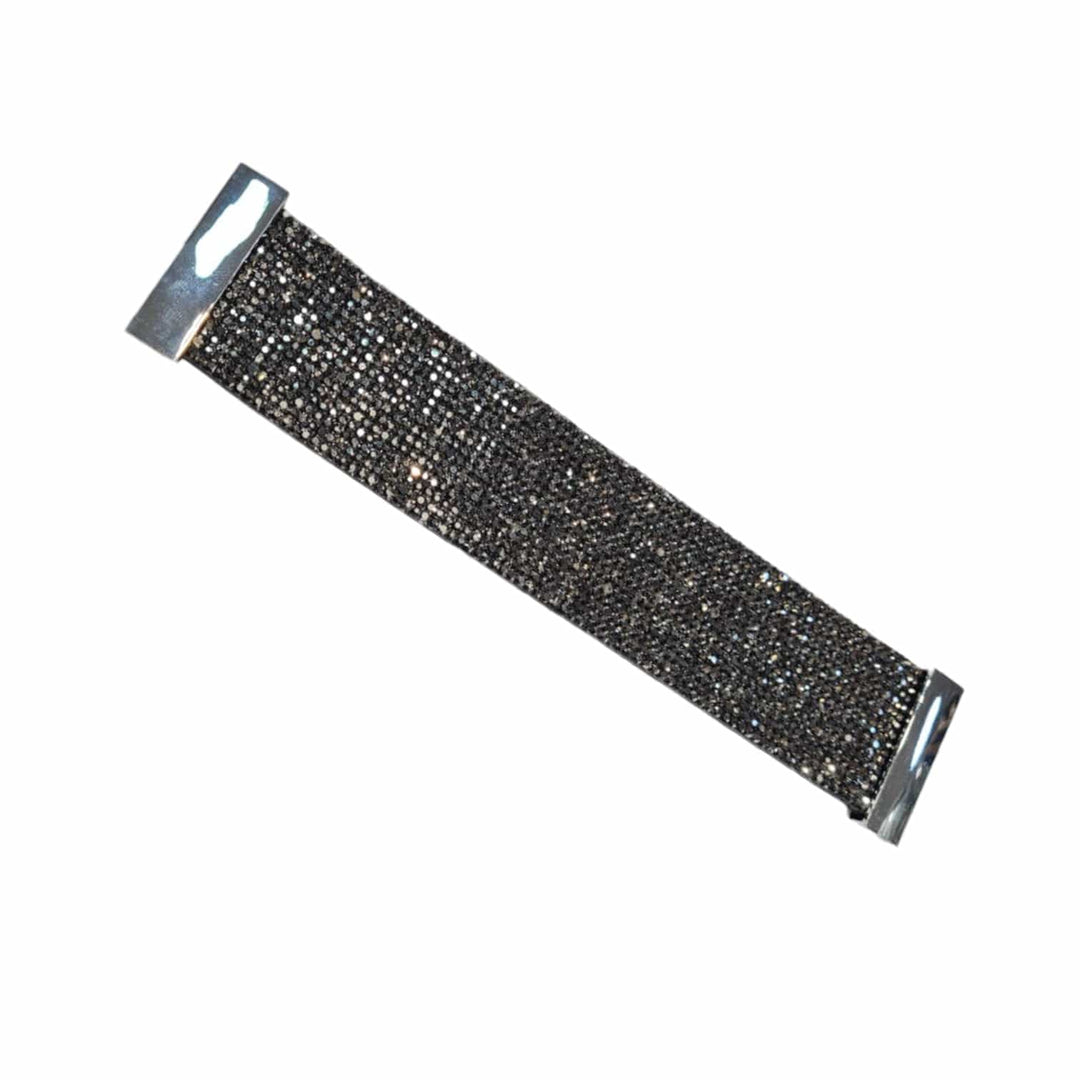 Pulsera brillos negro grafito CASONA DECO Pulsera