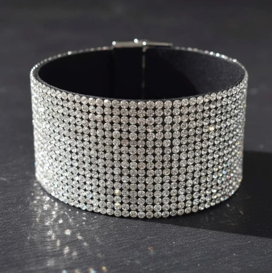 Pulsera brillos plateada CASONA DECO Pulsera