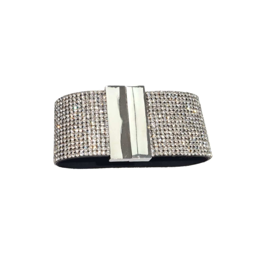 Pulsera brillos plateada CASONA DECO Pulsera