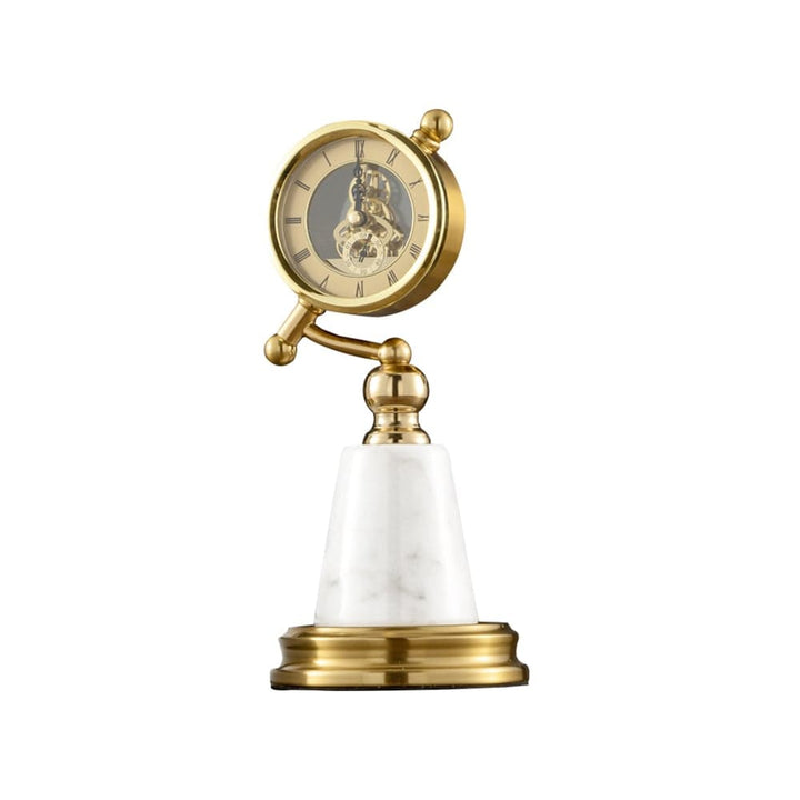 Reloj dorado con base de Marmol CASONA DECO RELOJ