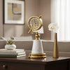 Reloj dorado con base de Marmol