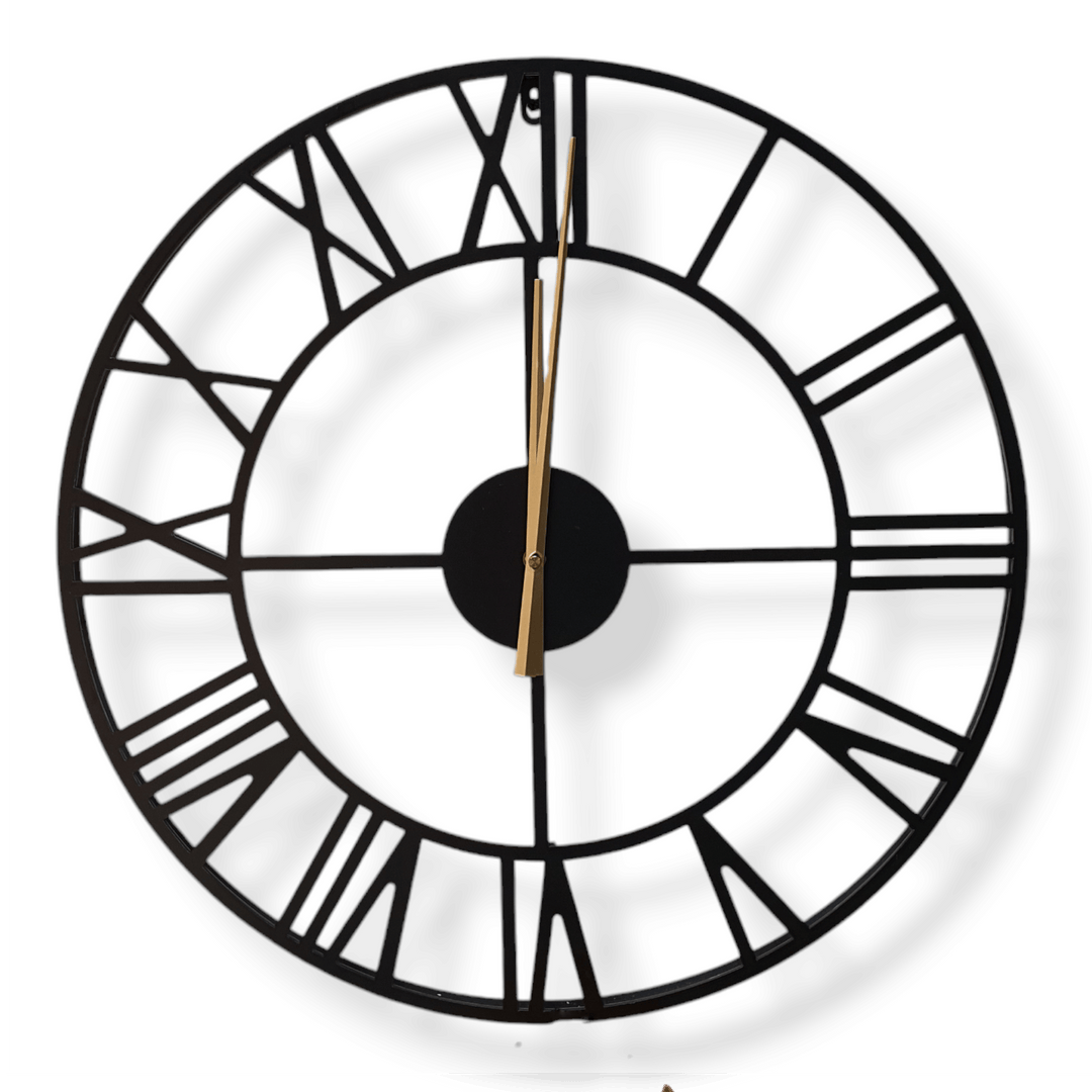 Reloj negro N° romano CASONA DECO RELOJ