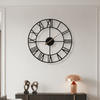 Reloj negro N° romano