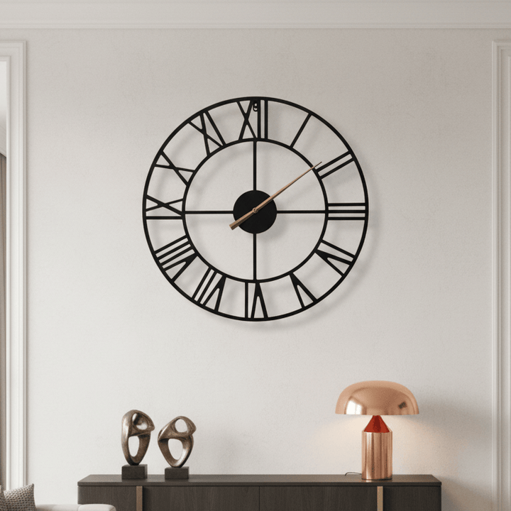 Reloj negro N° romano CASONA DECO RELOJ