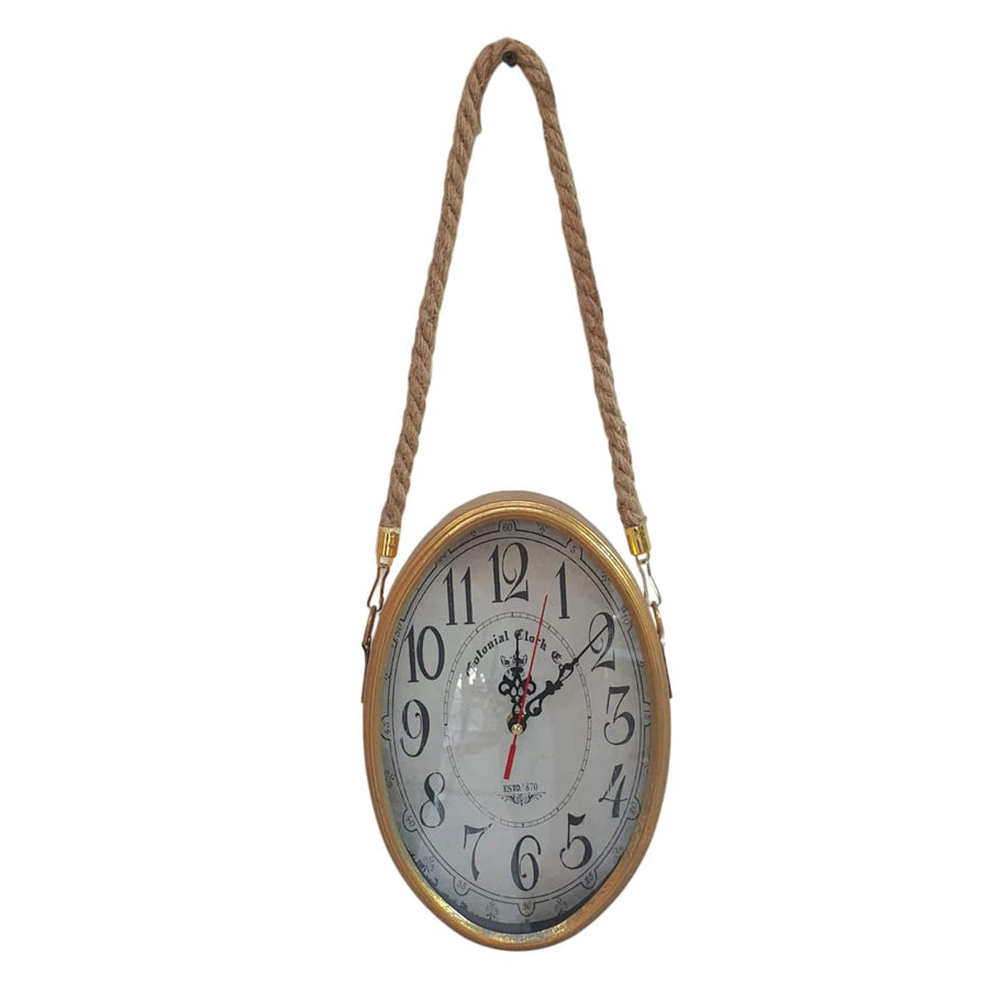 Reloj Ovalado Dorado S CASONA DECO RELOJ