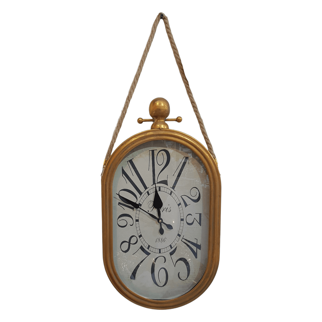 Reloj Ovalado Vintage dorado CASONA DECO RELOJ