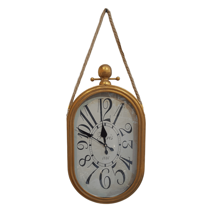 Reloj Ovalado Vintage dorado CASONA DECO RELOJ