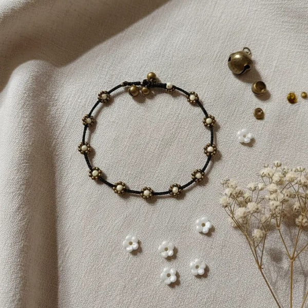 Tobillera Avelina Blanca